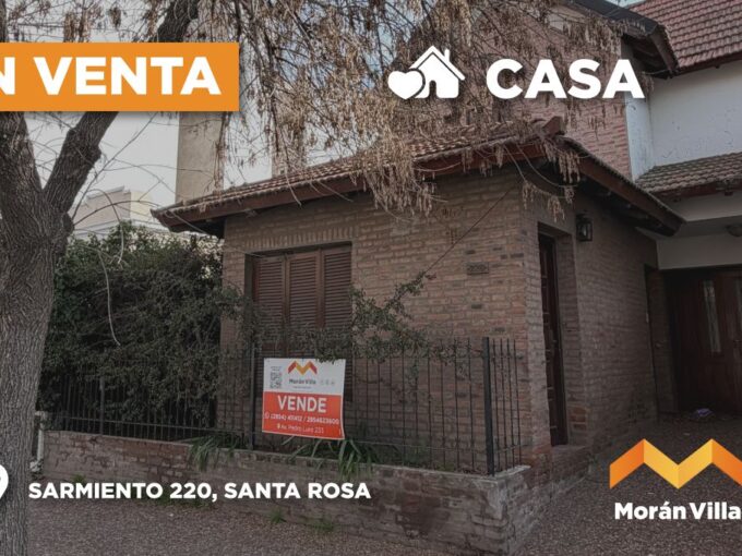Sarmiento 220, entre Gral. Pico y Villegas